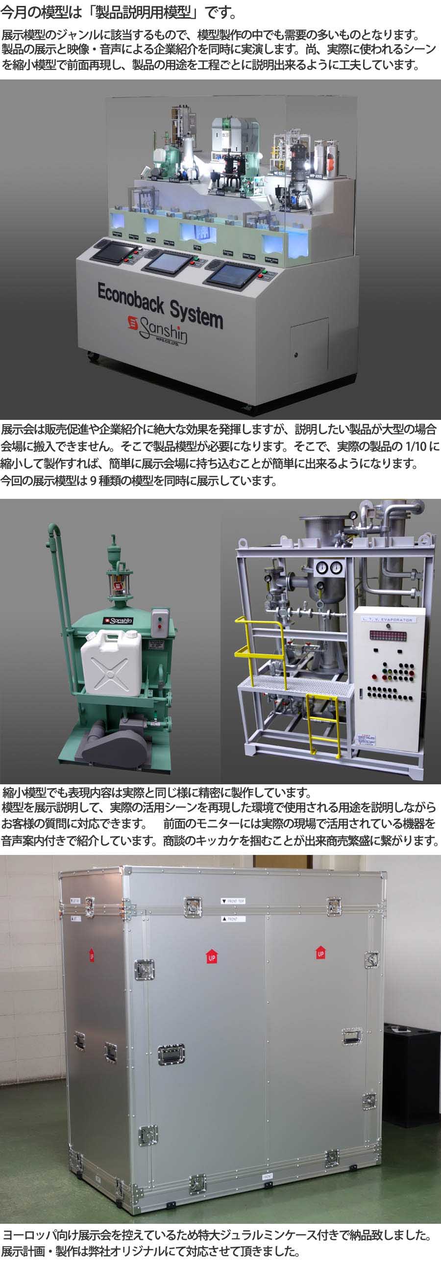 映像案内付き展示模型