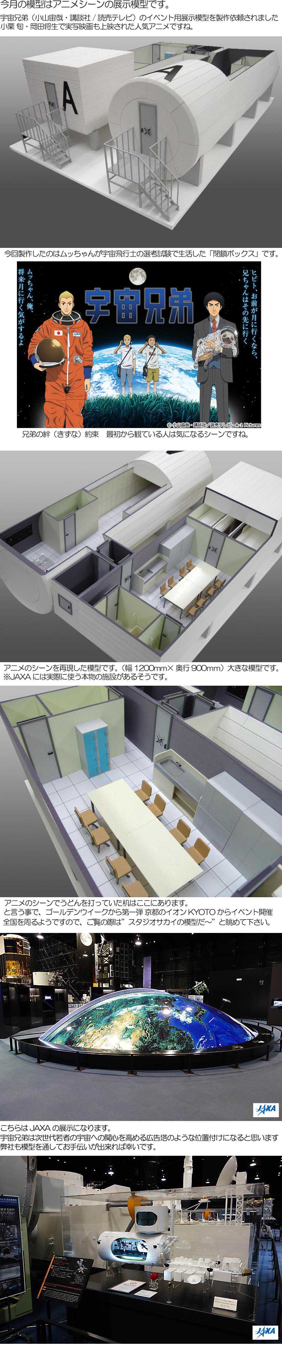 宇宙兄弟 閉鎖ボックス模型