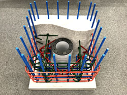 鉄筋構造模型　製作