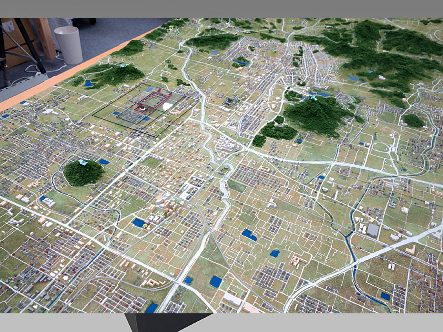 橿原市ジオラマ模型型