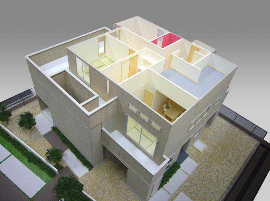 住宅模型（分解）